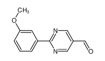 2-(3-methoxyphenyl)pyrimidine-5-carbaldehyde 1119398-70-7