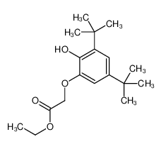 65659-40-7 ethyl 2-(3,5-ditert-butyl-2-hydroxyphenoxy)acetate