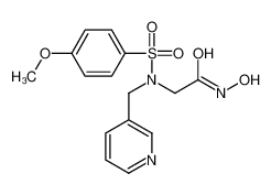 N-Hydroxy-N<sup>2</sup>-[(4-methoxyphenyl)sulfonyl]-N<sup>2</sup>-(3-pyridinylmethyl)glycinamide