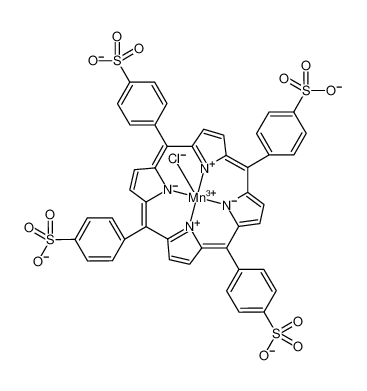 90587-86-3 structure, C44H24ClMnN4O12S4-