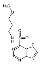 N-(3-methoxypropyl)-7H-purine-6-sulfonamide