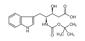 BOC-(3S,4S)-4-AMINO-3-HYDROXY-5-(3-INDOLYL)-PENTANOIC ACID 109579-23-9