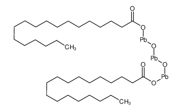 12578-12-0 structure, C36H70O6Pb3