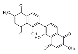 5-hydroxy-6-(1-hydroxy-6-methyl-5,8-dioxonaphthalen-2-yl)-2-methylnaphthalene-1,4-dione 20175-85-3