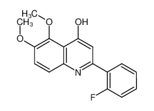 2-(2-fluorophenyl)-5,6-dimethoxyquinolin-4-one