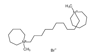 1-methyl-1-[10-(1-methylazepan-1-ium-1-yl)decyl]azepan-1-ium,bromide 5472-53-7