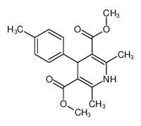 dimethyl 2,6-dimethyl-4-(4-methylphenyl)-1,4-dihydropyridine-3,5-dicarboxylate 73257-48-4