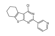 4-chloro-2-pyridin-3-yl-5,6,7,8-tetrahydro-[1]benzothiolo[2,3-d]pyrimidine 128277-24-7