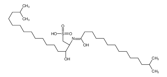 170242-21-4 (2R,3R)-3-hydroxy-15-methyl-2-(13-methyltetradecanoylamino)hexadecane-1-sulfonic acid