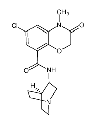 N-(1-氮杂双环[2.2.2]辛烷-8-基)-6-氯-4-甲基-3-氧代-1,4-苯并恶嗪-8-甲酰胺