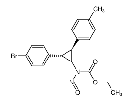 143959-10-8 spectrum, ethyl N-nitroso-N-<(E)-2-(p-bromophenyl)-3-p-tolylcyclopropyl>carbamate