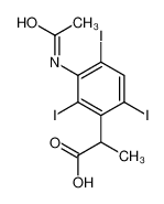 23217-81-4 spectrum, 2-(3-acetamido-2,4,6-triiodophenyl)propanoic acid