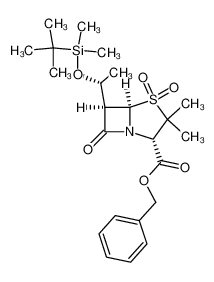 83204-40-4 spectrum, benzyl (2S,5R,6R)-6-<(R)-1-(t-butyldimethylsilyloxy)ethyl>penicillanate 1,1-dioxide