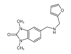 5-{[(Furan-2-ylmethyl)-amino]-methyl}-1,3-dimethyl-1,3-dihydro-benzoimidazol-2-one 878453-02-2