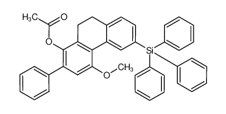 922715-02-4 spectrum, acetic acid 4-methoxy-2-phenyl-6-triphenylsilanyl-9,10-dihydro-phenanthren-1-yl ester