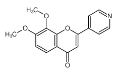 7,8-dimethoxy-2-pyridin-4-ylchromen-4-one