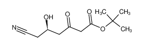 tert-butyl (5R)-6-cyano-5-hydroxy-3-oxohexanoate 125988-01-4