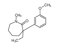 71556-72-4 spectrum, 3-ethyl-3-(3-methoxyphenyl)-1-methylazepan-2-one