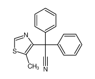 2-(5-methyl-1,3-thiazol-4-yl)-2,2-diphenylacetonitrile 6974-52-3