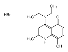 4-(diethylamino)-8-hydroxy-2-methyl-1H-quinolin-5-one,hydrobromide 88484-67-7