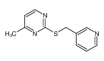 88579-41-3 4-methyl-2-(pyridin-3-ylmethylsulfanyl)pyrimidine