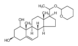 90582-08-4 Pregn-5-ene-1,3-diol, 20-[(tetrahydro-2H-pyran-2-yl)oxy]-, (1α,3β)-