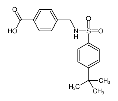 4-[[(4-tert-butylphenyl)sulfonylamino]methyl]benzoic acid 440350-92-5