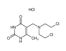 5-[bis(2-chloroethyl)aminomethyl]-6-methyl-1H-pyrimidine-2,4-dione,hydrochloride