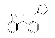 (2-methylphenyl)-[2-(pyrrolidin-1-ylmethyl)phenyl]methanone 898774-02-2