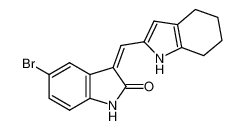 6-bromo-3-(4,5,6,7-tetrahydro-1H-indol-2-ylmethylidene)-1H-indol-2-one 288144-20-7