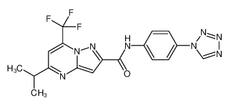 606096-57-5 structure, C18H15F3N8O