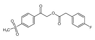 2-(4-fluorophenyl)-1-[2-[4-(methylsulfonyl)phenyl]-2-oxoethoxy]ethanone 157671-99-3