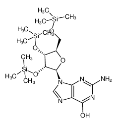 53274-35-4 spectrum, 2-amino-9-((2R,3R,4R,5R)-3,4-bis((trimethylsilyl)oxy)-5-(((trimethylsilyl)oxy)methyl)tetrahydrofuran-2-yl)-9H-purin-6-ol