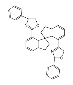 (2R)-2-phenyl-4-[(3S)-4'-[(4S)-4-phenyl-4,5-dihydro-1,3-oxazol-2-yl]-3,3'-spirobi[1,2-dihydroindene]-4-yl]-2,5-dihydro-1,3-oxazole 940880-69-3