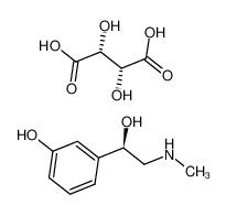 2,3-dihydroxybutanedioic acid,3-[1-hydroxy-2-(methylamino)ethyl]phenol 14787-58-7