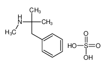 N,2-dimethyl-1-phenylpropan-2-amine,sulfuric acid,dihydrate 6190-60-9