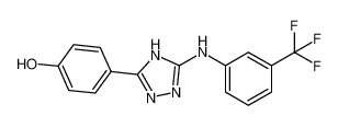 4-(5-(3-(三氟甲基)苯基氨基)-4H-1,2,4-噻唑-3-基)苯酚