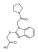 ({1-[2-Oxo-2-(1-pyrrolidinyl)ethyl]-1H-benzimidazol-2-yl}sulfanyl )acetic acid 606109-80-2