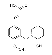 (2E)-3-{4-Methoxy-3-[(2-methylpiperidin-1-yl)-methyl]phenyl}acrylic acid