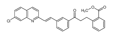 Methyl 2-(3-(3-((7-chloroquinolin-2-yl)(thiophen-2-yl)methyl)phenyl)-3-oxopropyl)benzoate 133791-17-0