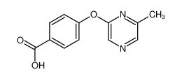 4-(6-methylpyrazin-2-yl)oxybenzoic acid 906353-00-2