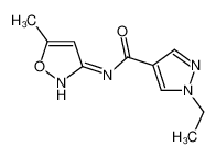 1-Ethyl-N-(5-methyl-1,2-oxazol-3-yl)-1H-pyrazole-4-carboxamide 515122-60-8