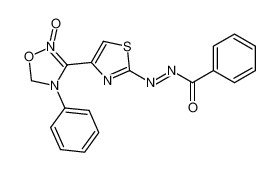 N-[[4-(2-oxido-4-phenyl-5H-1,2,4-oxadiazol-2-ium-3-yl)-1,3-thiazol-2-yl]imino]benzamide 155811-65-7