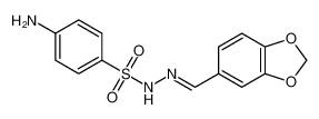 4-amino-N-[(E)-1,3-benzodioxol-5-ylmethylideneamino]benzenesulfonamide 5448-75-9