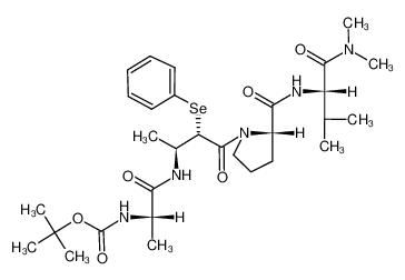 190598-43-7 structure, C30H47N5O6Se