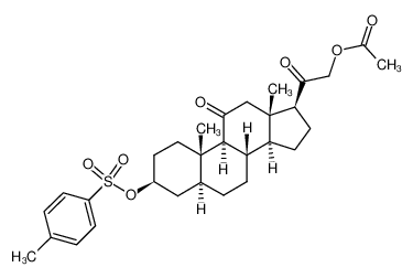 167947-08-2 spectrum, (3β,5α)-21-(acetyloxy)-3-{[(4-methylphenyl)sulfonyl]oxy}pregnane-11,20-dione