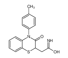 2-[4-(4-methylphenyl)-3-oxo-1,4-benzothiazin-2-yl]acetamide 106691-37-6