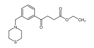 乙基4-氧代-4-[3-(4-硫代吗啉基甲基)苯基]丁酸酯