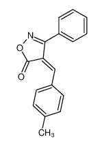 23244-46-4 3-phenyl-4-[1-p-tolyl-meth-(Z)-ylidene]-4H-isoxazol-5-one