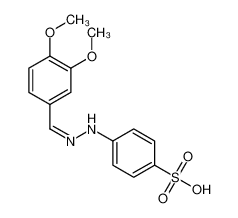 4-[(2Z)-2-[(3,4-dimethoxyphenyl)methylidene]hydrazinyl]benzenesulfonic acid